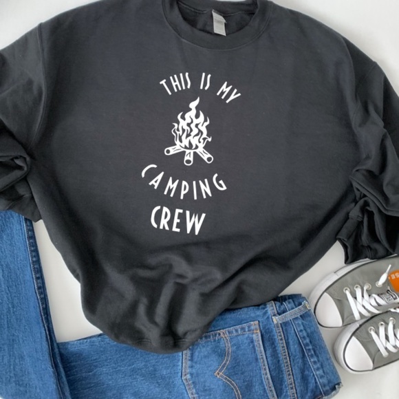 🛍HOST PICK 🛍 - This Is My Camping Crew White NWT - Custom Design - Picture 6 of 6